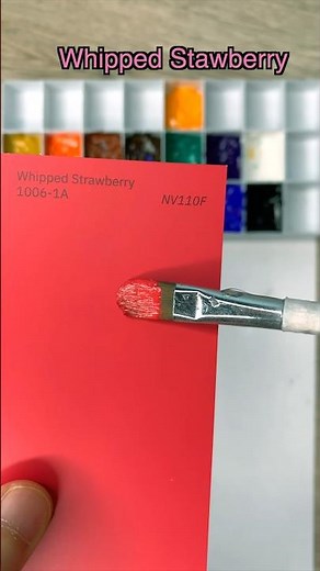 Strawberry Color Match Challenge #shorts #colormixing #colormatch #red #white