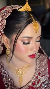 267 reactions · 6 comments | Red bride with a red lip杖❤️ Beautiful look done by senior artist. Book your appointment for wedding❗️ | Vanity-Makeover & Salon | Facebook