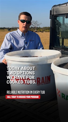 3.5K views · 12 reactions |  Purina® cooked tubs offer two great options for your herd: the RangeLand® Protein Tub for added protein and energy, and the Wind and Rain® Mineral Tub for consistent mineral intake in any weather. For more information or to start a feeding trial, reach out to me directly. #FeedGreatness #YourLocalPurinaExpert | Purina Livestock Production Specialist Bucky Jackson | Facebook