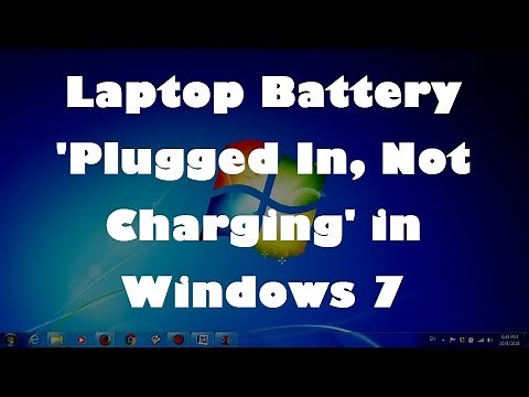 Laptop Battery 'Plugged In, Not Charging' in Windows 7 - Easy Fix