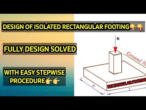 DESIGN OF ISOLATED RECTANGULAR FOOTING (For rectangular column).