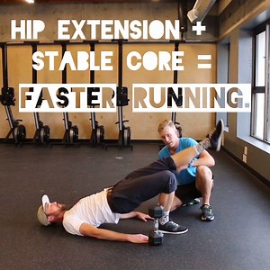 Favorite move from today's Running Strength Program in the Training Club. This one can be made harder with a dumbbell, but it's plenty hard enough! Try Running Strength for FREE : 👉 http://bit.ly/2x6v8UV #runningstrength #runningfast #therunexperience | The Run Experience