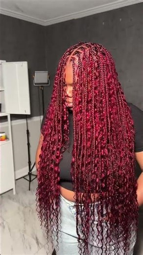 Small boho braids with curly end ✨😍#likeandsubscribe #braids #shorts #8millionviews #youtube