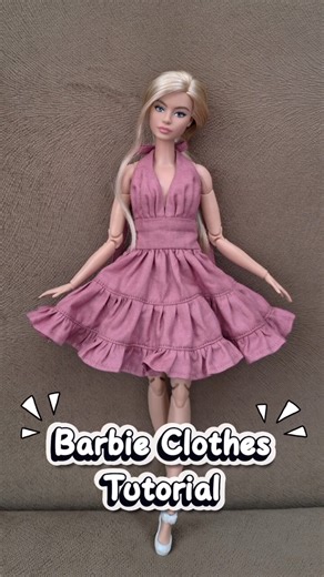 Barbie Clothes Tutorial #barbiedressmaking #barbie #barbieclothes