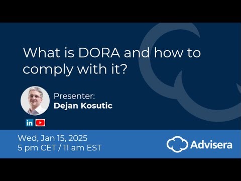 What is DORA and how to comply with it? [live webinar]