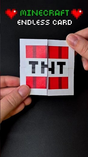 DIY Minecraft Magic Card That Never Ends ❤️ Endless Card ❤️ Paper Toy