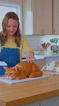 funny cat cake moments #cat #asmr