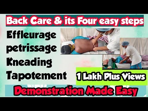 Back Care l Fundamentals of Nursing l Simple Demonstration with Scientific Principles l 4 easy steps