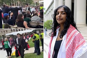 Jewish students storm out of MIT commencement after class president accuses university of aiding Israel’s ‘genocide’