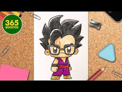 HOW TO DRAW GOHAN EASILY AND KAWAII 🔥 Easy kawaii drawings 🔥 Draw it step by step