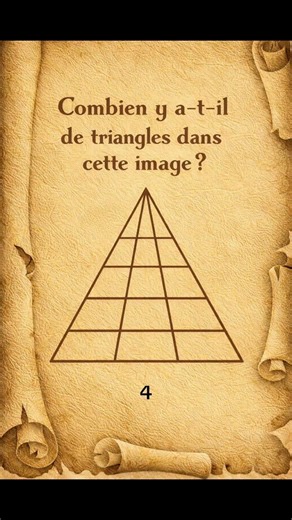 Combien de triangles vois-tu ? 90% des gens se trompent ! 🧠🔺