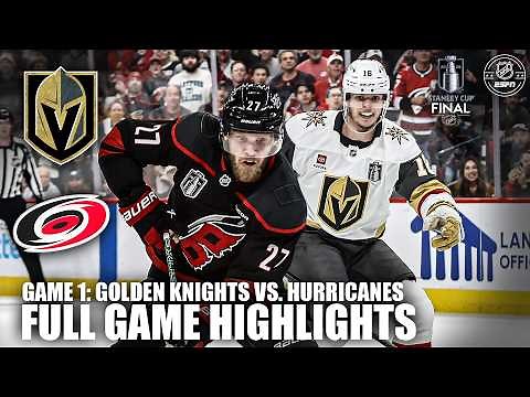 Stanley Cup Final – Game 1: Vegas Golden Knights vs. Carolina Hurricanes Highlights | ESPN NHL