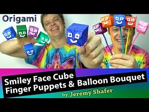 Origami Smiley Face Cube