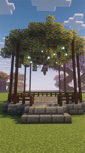 Not Just a Cottagecore Gazebo 😳✨ #minecraft #minecraftbuilding #krish