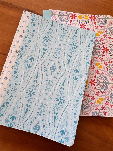 Blue Pattern Journal, Scandinavian Minimal Folk Art, Bandana Style Soft Cover Notebook - Etsy