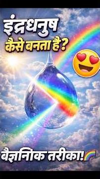 “Science Behind Rainbow 🌈 (Refraction Explained!)” #sciencefacts