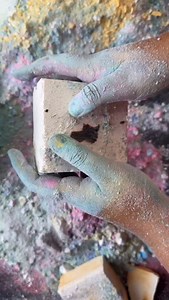 Melting bleached chalk💕 #asmr | chalkitasmr