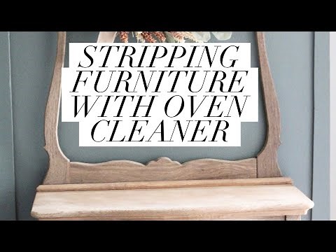 Stripping Furniture With Oven Cleaner Easy DIY