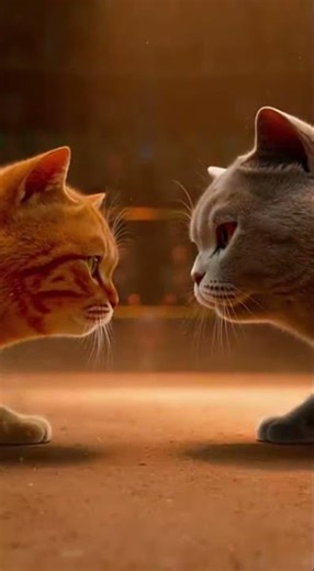 Epic Cat Fight in the Ring 😼🐾 — Who Wins?