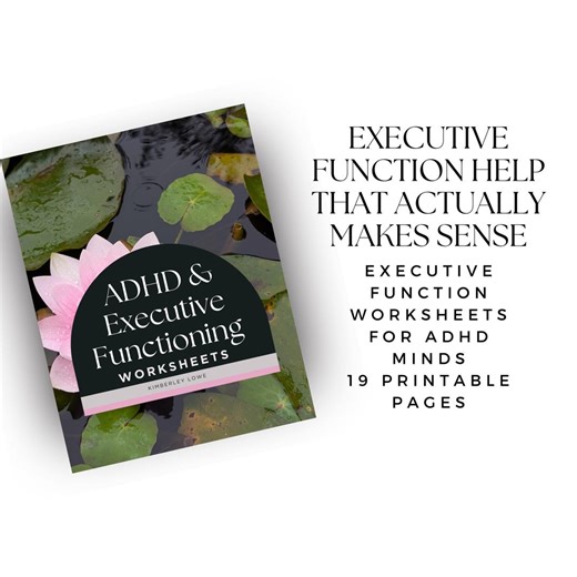 ADHD Executive Function Worksheets – 19 Printable Strategy & Support Pages for Focus, Task Initiation and Planning - Etsy