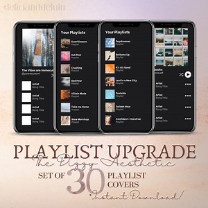 Playlist Cover Art Images | the Dizzy Aesthetic Playlist Makeover | Set of 30 Moody Designs to Upgrade Your Spotify or Apple Music Playlists - Etsy