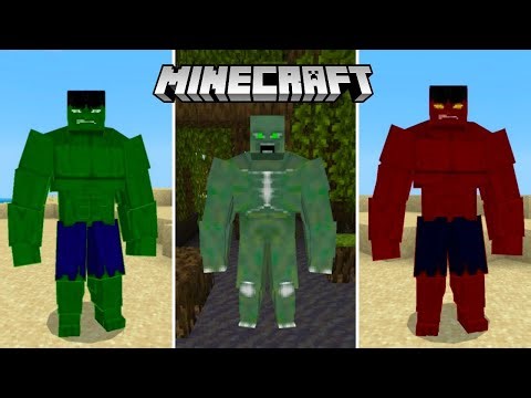 Seja o INCRÍVEL HULK no Minecraft PE 1.21 | Bedrock addon