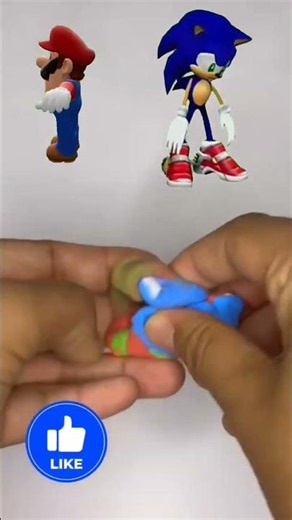 Sonic vs Mario Color Challenge! 🔵🔴 #shorts