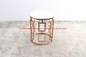 [Hot Item] Living Room Furniture Design Modern Marble Gold Center Coffee Table