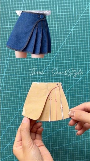 P57:Chân váy xếp ly #sewing #diyfashion #patterndesign #sewingtutorial #pattern #sewingtips #fashion