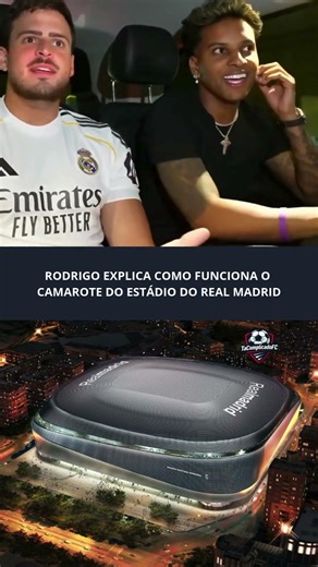 Rodrigo explica como funciona o camarote do estádio do Real! 😱⚽️ #realmadrid #futebol #jonvlogs