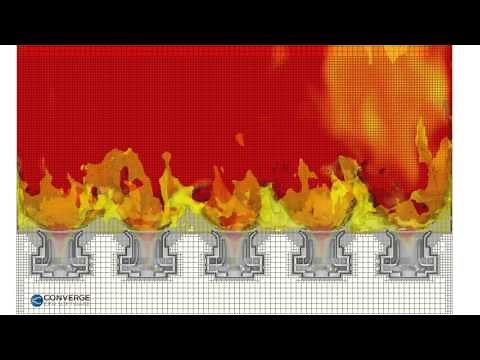 CONVERGE CFD Models Gas Turbines