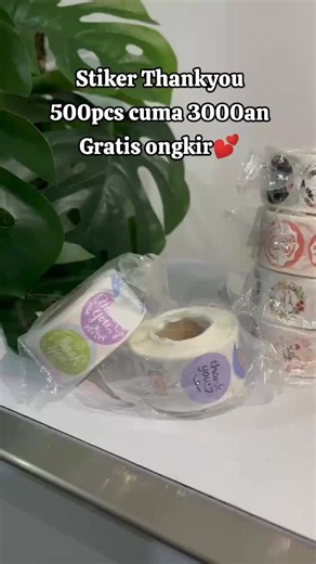 Stiker Thank You Untuk Jualan Makanan yang Menarik