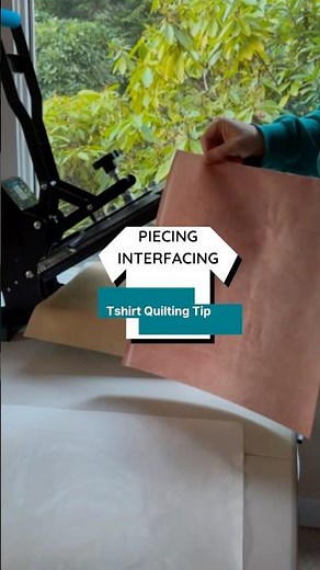 Combining Interfacing for a T-Shirt Quilt