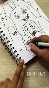 பேய் Doodle பண்ணலாமா😵‍💫🫣 #tutorialtamil #shortsfeed #shortsvideo #doodle #doodleart