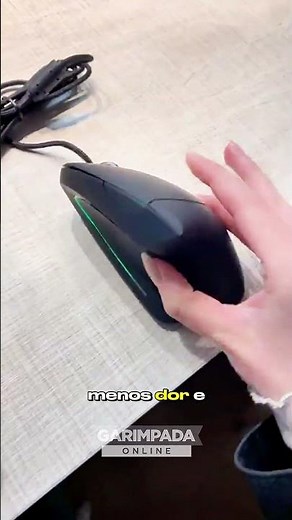 Trabalho com Conforto: Mouse Vertical Ergonômico com Alta Precisão e 6 Botões! 💻⚡