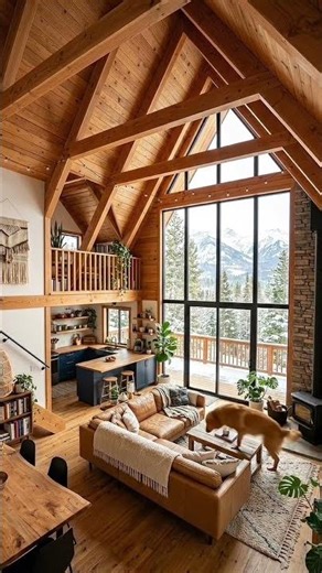 A-frame house - magical inside ✨