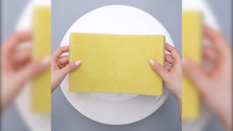 Rainbow Cake Batter And Banana Art