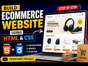 how to make ecommerce website using html and css | Step-by-Step Frontend Project 2026