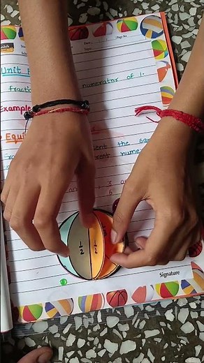 Class 7 maths project file fraction and decimal 🤗