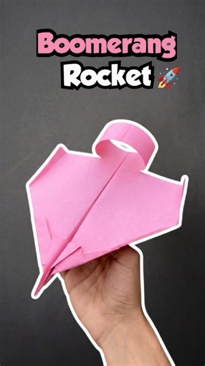 How to make a Boomerang Rocket paper plane | it's come back🤯