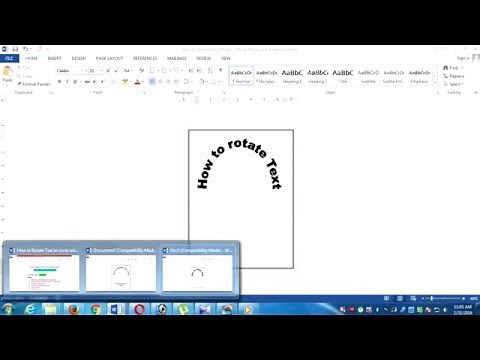 How to Rotate Text in Circle in microsoft office For Assignment And Project Work