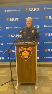 Chief McManus providing information on the arrest of two suspects in the murder of an 80-year-old woman on May 26, 2024 at the 600 block of Cesar Chavez. | San Antonio Police Department
