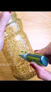 Easy and Beautiful Glass Bottle Lamp Idea 💡😍 #diy #bottlelamp #bottlecraft #bottleart #bottledecor #1millionviews #1millionfollowers #trendingnow | Vak - Art & Craft