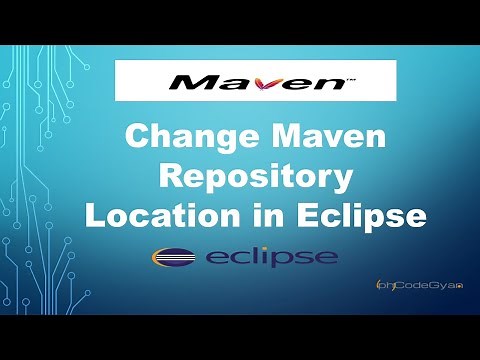 Change Maven Repository Location in Eclipse