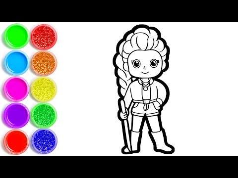 How to draw RUMI from KPOP Demon Hunters - Bee Art TV