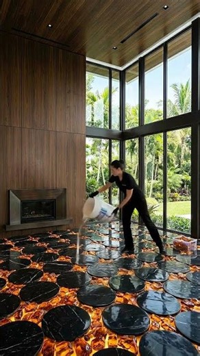 THIS FLOOR IS JUST CRAZY LUXURY EPOXY FLOORING #epoxy #shorts #home