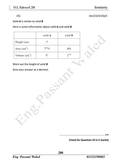 Important Exam-Style Similarity Concepts for O-Level