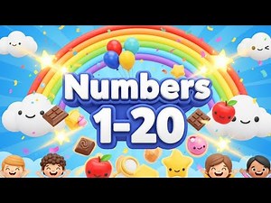Numbers Song 1 to 20 🎶 | Fun Learning for Kids | Counting with Objects
