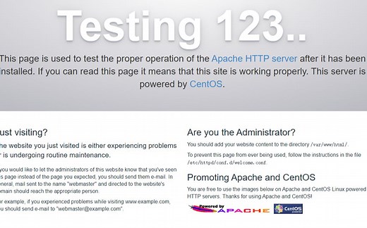 CentOS7快速安装Apache并简单测试网站服务器的吞吐性能