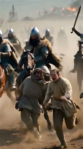 😞⚔️😱Mongol Invasion of Kievan Rus: Hordes Ravaging Towns😱, People fleeing😞🩸#goldenhorde #genghiskhan